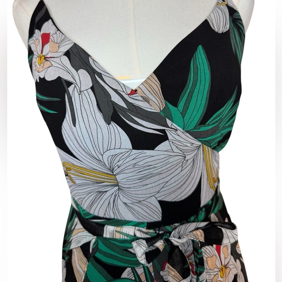 Guess Black and Green Floral Jumpsuit - Picture 3 of 9